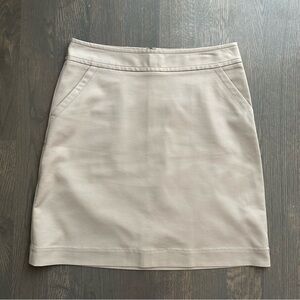Banana Republic Khaki Skirt w/ Thick Waistband and Diagonal Pockets